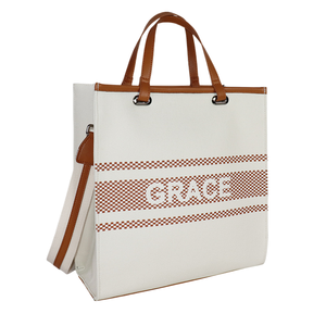 Bolsa de Playa Grande Azul Marino 2026, Bolsa de Compras Personalizada de Lona con Bordado Premium, Bolsas de Hombro para Mujer con Borlas - Product Image 1