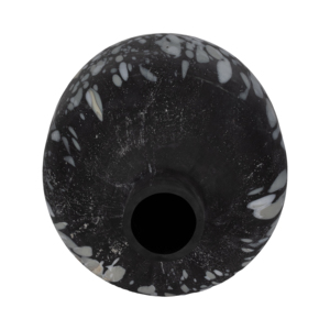 Vaso in vetro maculato rotondo decorativo per fiori, per tavolo, decorazione per la casa, accento moderno - Product Image 5