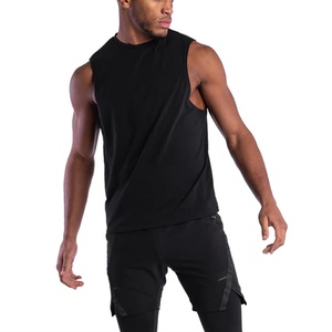 Wholesale Custom <b>Men</b> <b>Singlet</b> Cotton Spandex Slim Fit Gym Wear <b>Mens</b> Stringers Muscle Shirts Work Out O-neck Tank Top for <b>Men</b> - Product Image 2
