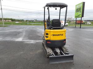 Mini-excavatrice sur chenilles Shantui SE18, pelle hydraulique compacte pour travaux d'aménagement paysager, agricoles, municipaux et de construction en espaces restreints - Product Image 2
