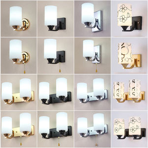 <b>Modern</b> Chrome Wall <b>Lamp</b> White Glass Rectangular <b>Shade</b> E26 LED 5000K Daylight Touch Control Dimmable Wall-Mounted for Bathroom - Product Image 3