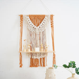 Colgador <span class=keywords><strong>de</strong></span> plantas <span class=keywords><strong>de</strong></span> macramé tejido bohemio <span class=keywords><strong>de</strong></span> estilo nórdico, estante <span class=keywords><strong>de</strong></span> macramé flotante tejido a mano, <span class=keywords><strong>tapiz</strong></span> colgante <span class=keywords><strong>de</strong></span> pared <span class=keywords><strong>para</strong></span> decoración del hogar - Product Image 3