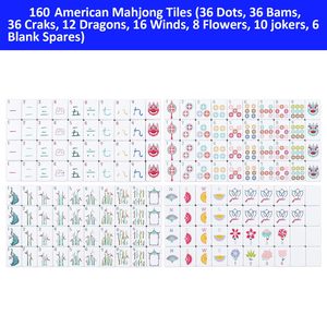 Nuove Tessere di Mahjong Americane Personalizzate di Design Moderno e Lussuoso in Melamina a Doppio Strato con Stampa, Carte da Gioco per Intrattenimento - Product Image 4