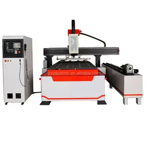 CNC נתב 4x8 ATC CNC נתב חריטת מכונת עם מכשיר סיבובי