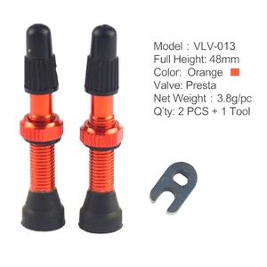 Paires de valves Presta <span class=keywords><strong>tubeless</strong></span> professionnelles et durables avec outil de retrait du noyau <span class=keywords><strong>pour</strong></span> montage sur jantes de vélos de route et <span class=keywords><strong>VTT</strong></span> - Product Image 2