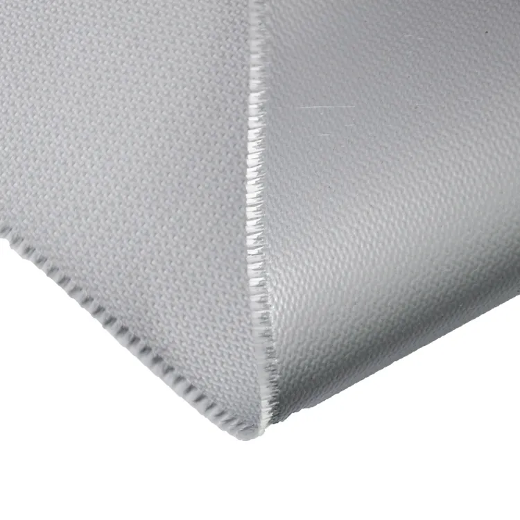 Pano de fibra de vidro revestido de borracha de silicone para a junção de expansão da conexão de duto de tecido