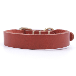 Correas y collares lisos de cuero de vaca para perros y gatos - Product Image 5