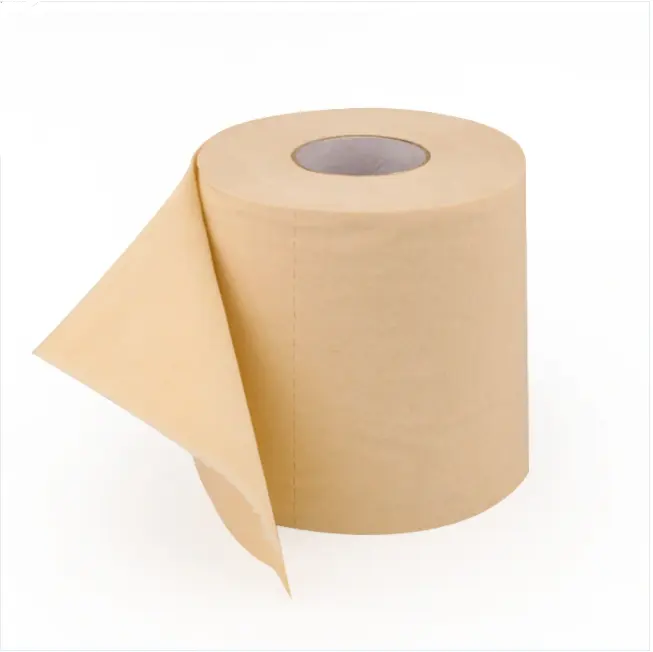 Papel higiênico de bambu sem branqueamento, rolos de papel higiênico 3