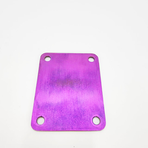 Placa de Refuerzo de Aleación de Titanio para Guitarra Eléctrica ST, Placa de Unión de Cuerpo Cuadrada Morada, Herraje de Fijación para Conexión de Guitarra - Product Image 6