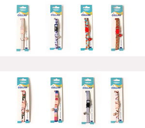 Fabricante al por mayor logotipo personalizado <span class=keywords><strong>collar</strong></span> de gato de nailon con campana - Product Image 5