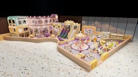 HELLO CAT Château d'enfants intérieur personnalisé, équipement de jeu en ABS, capacité 500 kg, thème Macaron Chaud