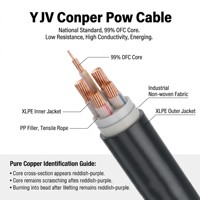 Elektrisches Kabel 2,5mm YJV XLPE 0,6/1kV 3-adrig OFC Kupfer IEC 60502-1 für Gebäude- und Hausverkabelung