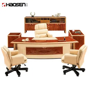 HAOSEN alta classe clássico presidente executivo mobiliário de escritório mesa De Madeira