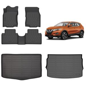 พรมปูพื้นรถยนต์กันรอยขีดข่วน แผ่นรองเท้าสำหรับสัตว์เลี้ยง อุปกรณ์ตกแต่งรถยนต์สำหรับ <span class=keywords><strong>Nissan</strong></span> Rogue Sport ปี 2017-2022 - Product Image 1
