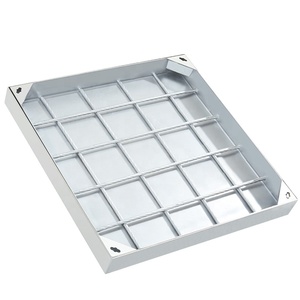 공장 직판 C250 사각 스테인레스 스틸 맨홀 커버 및 프레임 600x600 - Product Image 4