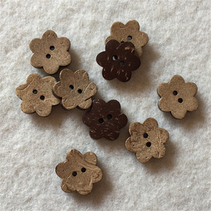 Phong Cách Mới Bán Buôn Tùy Chỉnh Mẫu Thiết Kế Ngôi Sao Dễ Thương Bằng Gỗ Dừa Nút Cho Trẻ Em Quần Áo Trẻ Em - Product Image 4