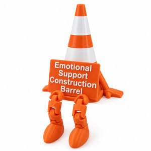 Figura Decorativa Impresa en 3D de PLA, Conejo de Apoyo Emocional para Escritorio - Product Image 4