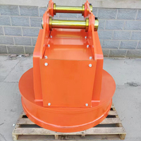 Aimant électromagnétique pour la levée de ferraille, compatible avec diverses attaches d'excavatrice
