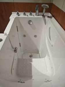 <span class=keywords><strong>Baignoire</strong></span> autoportante en acrylique avec <span class=keywords><strong>porte</strong></span>, moderne, blanche, 1,2 m de long, profonde, <span class=keywords><strong>pour</strong></span> bain relaxant, sécurité senior, massage, salle de bain - Product Image 3