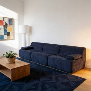 Sofá de Bambú sin Estructura de Diseño Viral, Estilo Moderno Retro, Enrollable al Vacío, Ahorro de Espacio para Sala de Estar - Product Image 1