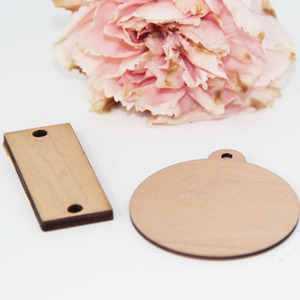 Hình dạng tùy chỉnh thông minh keyfobs kiểm soát truy cập NFC vé bằng gỗ thẻ <span class=keywords><strong>RFID</strong></span> gỗ tag với lỗ - Product Image 4