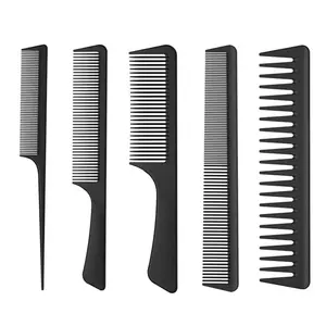Straight Hair Combs Comb Pro Salon Hairdressing Antistatic Carbon Fiber for Barber Hair Cutting