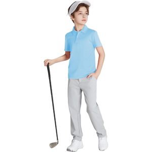 Polo de Rendimiento para Niños, 100% Poliéster, Secado Rápido, Uniforme Escolar de Golf, UPF 50+, Cuello Camisero, Manga Corta - Product Image 2