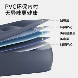 Pursuefree Inflatable <b>Cushion</b> Square PVC Outdoor Camping Portable Seat <b>Pad</b> - Product Image 3