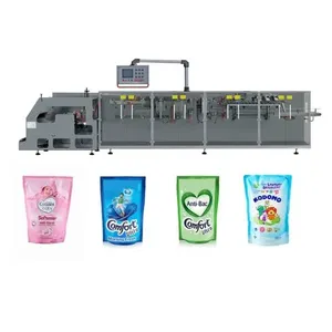 High speed liquid laundry detergent standup pouch packing machine automatic shower gel shampoo filling sealing packaging machine