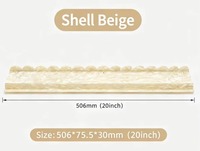 Règle de Mahjong magnétique en forme d'éventail, 20 pouces, couleur coquille, pour plateaux et tuiles de Mahjong, accessoires de jeu