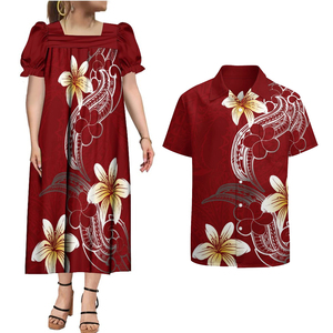Envío Directo, Vestido Mumu Micronésico con Diseño Polinesio, Vestido Elástico para <span class=keywords><strong>Mujer</strong></span> y <span class=keywords><strong>Camisas</strong></span> para Hombre, <span class=keywords><strong>Tallas</strong></span> <span class=keywords><strong>Grandes</strong></span>, Ropa para Parejas, Personalizable - Product Image 2