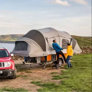 Tente de camping-car gonflable en toile de coton Polyester, sol dur unique