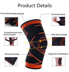 Genouillère <span class=keywords><strong>Crossfit</strong></span> de sport pour la marche en tricot de compression à prix réduit personnalisé stock d'usine - Product Image 5