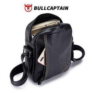 กระเป๋าหนังแท้ BULLCAPTAIN สกรีนโลโก้ได้ กระเป๋าสะพายข้างผู้ชาย กระเป๋าทำงาน กระเป๋าคาดลำตัว กระเป๋าคาดอกผู้ชาย - Product Image 3