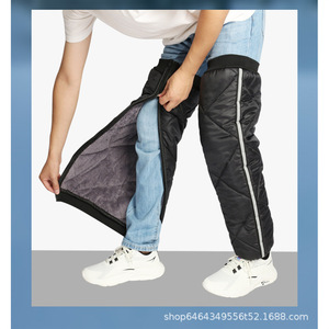 Protectores de piernas cálidos de invierno con cremallera para hombres y mujeres, protectores de rodilla a prueba de viento para montar en bicicleta eléctrica, uso para adultos - Product Image 4