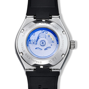 I&W 카니발 뉴 디싱 메카니컬 무브먼트 고품질 아이스드 아웃 오토매틱 남성용 러버 비즈니스 시계 - Product Image 4