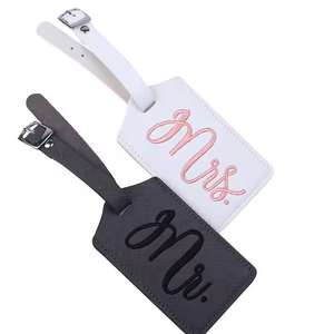 Etiqueta de Equipaje al por Mayor, Porta Tarjetas de Cuero PU, Etiqueta de Regalo Empresarial, <span class=keywords><strong>Identificador</strong></span> de <span class=keywords><strong>Maleta</strong></span> de Cuero Genuino <span class=keywords><strong>Personalizado</strong></span> - Product Image 3