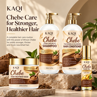 Ensemble shampoing et après-shampoing végétaliens personnalisés Chebe pour la croissance des cheveux, réparation des cheveux abîmés, sans sulfate, antipelliculaire