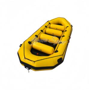 Rafle gonflable jaune de 480 cm, certifiée CE, avec accessoires de sécurité pour une expérience aquatique inoubliable - Product Image 1