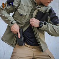 Vestes pour hommes en softshell imperméables de sport et de plein air, nouvelle mode, vente en gros, logo personnalisé OEM
