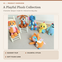 Jouet en peluche couineur pour chien, pour la mastication et le jeu interactif, jouets doux pour chiots et chiens de petite, moyenne et grande taille