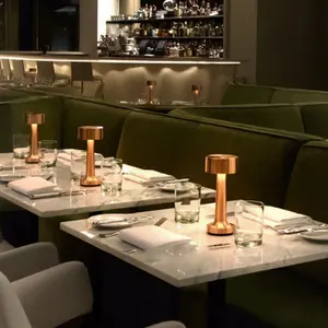 Şarj edilebilir Bar Led masa lambaları şarj edilebilir lamba restoran dekoratif manikür masası lambası