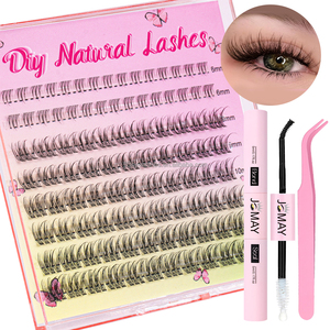 Bộ nối mi cá nhân 80D/100D, mi chùm tự nhiên, kèm bộ dụng cụ nối mi tự làm, mi chùm mềm mại, lông mi chồn - Product Image 3