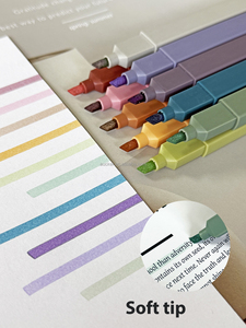 Bán Buôn Khuyến Mại Tùy Chỉnh Dễ Thương Nhiều Màu Kinh Thánh <span class=keywords><strong>Highlighter</strong></span> Bút 10 Pastel Đất Màu Sắc Macaron <span class=keywords><strong>Highlighter</strong></span> Bút Với Tùy Chỉnh - Product Image 2