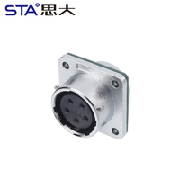 IP67 WY20 macho hembra carcasa de Metal enchufe de aviación conector Circular de Control Industrial 2 3 4 5 6 7 8 9 10 12 14 15 pines