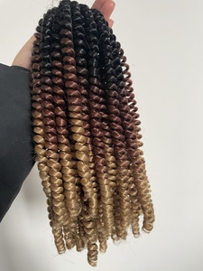 12 inch 160gram mùa xuân <span class=keywords><strong>Twist</strong></span> Crochet bện tóc tập tin đính kèm tạo ra bướm locs & đau khổ locs bom niềm đam mê Xoắn - Product Image 3