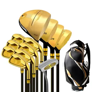 Set Lengkap Klub Golf, Klub Golf Buatan Kustom Emas 14 Set Lengkap