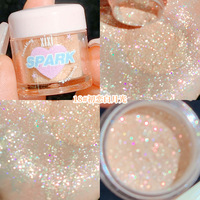 Fard à paupières liquide monocolore Xixi, transparent et rêveur, avec des reflets nacrés fins et brillants, pour un effet illuminateur