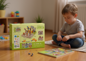 บล็อกสกรูตัวต่อ 3 มิติ รูปสัตว์ รุ่น 3189-19 ของเล่นพลาสติก DIY สำหรับเด็กอายุ 8-13 ปี 51-100 ชิ้น ประกอบได้ภายใน 3 ชั่วโมง - Product Image 2