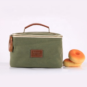 CHANGRONG Túi Đựng Đồ Ăn Trưa Cách Nhiệt Phủ Sáp Màu Xanh Lá Tùy Chỉnh Chống Thấm Nước - Product Image 2
